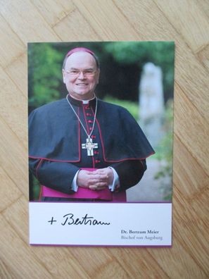 Bischof von Augsburg Dr. Bertram Meier - handsigniertes Autogramm!!!
