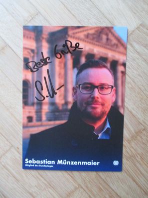 MdB AfD Politiker Sebastian Münzenmaier - handsigniertes Autogramm!!
