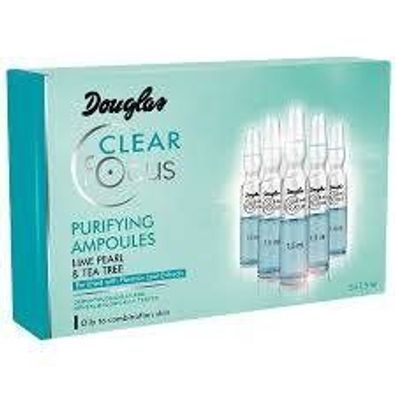 Douglas Clear focus Purifing Ampoules Lime Pear & Tee Tree Ampullen Serum