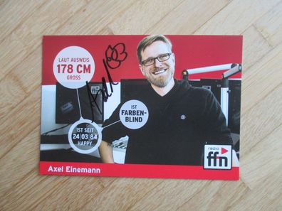 Radio ffn Moderator Axel Einemann - handsigniertes Autogramm!!!