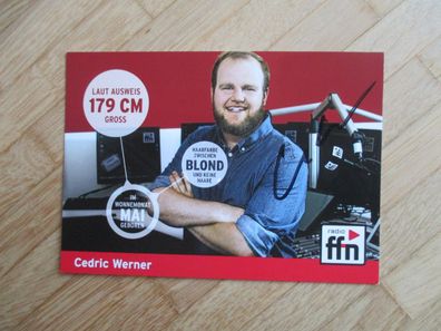 Radio ffn Moderator Cedric Werner - handsigniertes Autogramm!!!