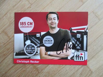Radio ffn Moderator Christoph Recker - handsigniertes Autogramm!!!