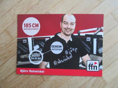 Radio ffn Moderator Björn Rehwinkel - handsigniertes Autogramm!!!
