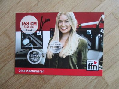 Radio ffn Moderatorin Gina Kaemmerer - handsigniertes Autogramm!!!