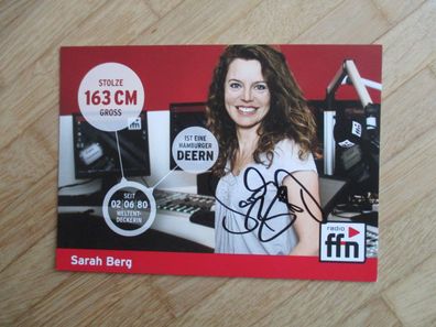 Radio ffn Moderatorin Sarah Berg - handsigniertes Autogramm!!!