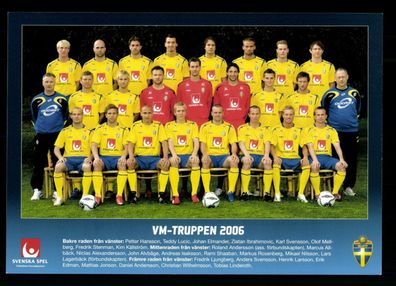 Original Mannschaftskarte Schweden Männer 2006 ## BC G 30363