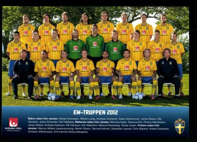Original Mannschaftskarte Schweden Männer 2012 ## BC G 30365