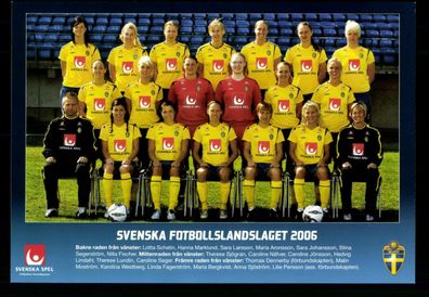 Original Mannschaftskarte Schweden Frauen 2006 ## BC G 30360