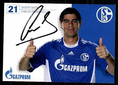 Carlos Grossmüller FC Schalke 04 2008-09 Autogrammkarte+ A 62758