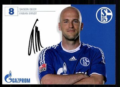 Fabian Ernst FC Schalke 04 2008/09 Autogrammkarte+ A 62763