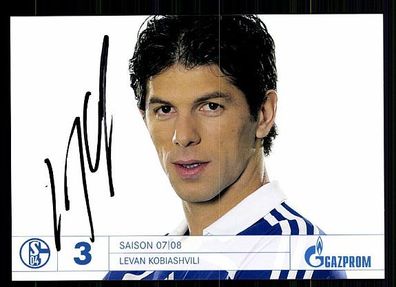 Levan Kobiashvili FC Schalke 04 2007/08 Autogrammkarte + A 62741