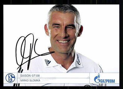 Mirko Slomka FC Schalke 04 2007-08 Autogrammkarte + A 62746