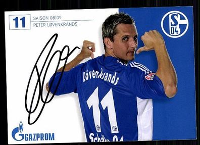 Peter Lovenkrands FC Schalke 04 2008-09 Autogrammkarte + A 62782