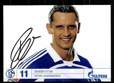 Peter Lovenkrands Schalke 04 2007/08 Autogrammkarte + A 62750