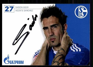 Vicente Sanchez FC Schalke 04 2008-09 Autogrammkarte+ A 62786