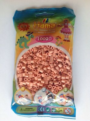 1000 Hama Bügelperlen Hautfarbe Nr. 207-26, für Stiftplatten, Perlen 5mm ab 5 Jahre