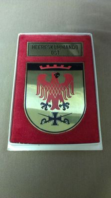 Verbandsabzeichen Wappenschild "Heereskommando Ost" in Schutzkästchen