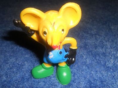 kleine MIcky Maus-Spielfigur aus Kunststoff - blaue Hose
