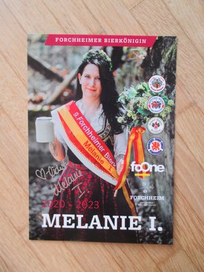Forchheimer Bierkönigin 2020-2023 Melanie I. - handsigniertes Autogramm!!!!