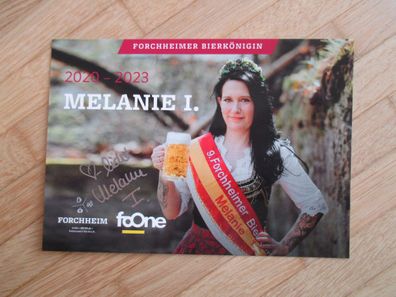Forchheimer Bierkönigin 2020-2023 Melanie I. - handsigniertes Autogramm!!!