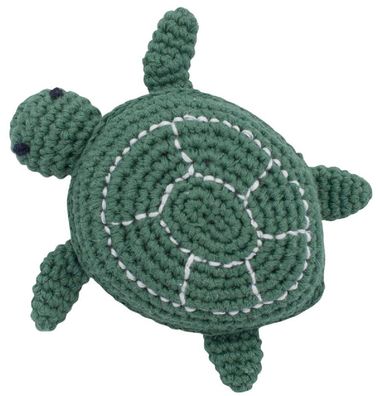 SEBRA Baby Rassel Schildkröte Spielzeug Greifling Häkel Strick maritim Tier Meer
