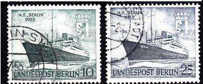 03) 1955 Berlin, Motorschiff Berlin, MiNr. 126-27, Rundstempel