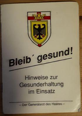 Taschenkarte Bundeswehr "Bleib gesund"