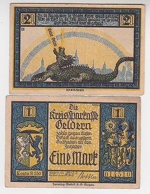 2 Banknoten Notgeld Kreissparkasse Geldern o.D. (1922)
