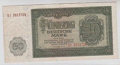 50 Mark Banknote DDR Deutsche Notenbank 1948, Rosenberg Nr. 345 b