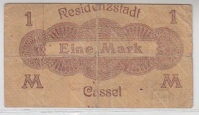 1 Mark Banknote Groß-Notgeld Residenzstadt Cassel um 1918