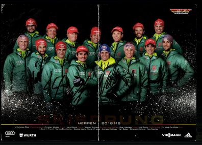 Deutscher Skiverband Männer 2018-19 6x Original Sign Skispringen ## BC G 30492