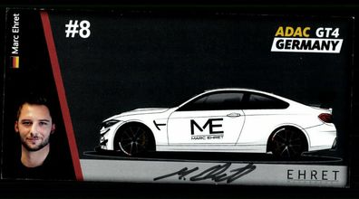 Marc Ehret Autogrammkarte Original Signiert Motorsport ## BC G 30507