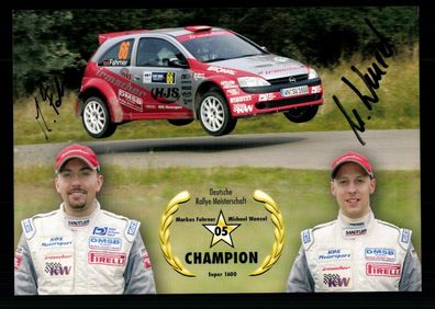 Markus Fahrner und Michael Wenzel Autogrammkarte Motorsport ## BC G 30508