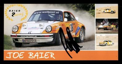Joe Baier Autogrammkarte Original Signiert Motorsport ## BC G 30505