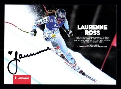 Laurenne Ross Autogrammkarte Original Signiert Skialpine ## BC G 30645