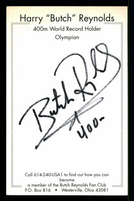 Harry Reynold USA Olympiasieger 4x400 Meter Original Signiert ## BC G 30621