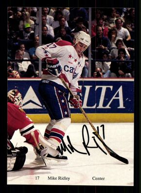 Mike Ridley Autogrammkarte Nationalspieler USA Eishockey ## BC G 30627