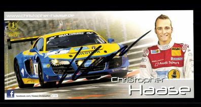 Christopher Haase Autogrammkarte Original Signiert Motorsport ## BC G 30683