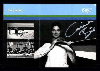 Carina Bär Autogrammkarte Original Signiert Rudern ## BC G 30662