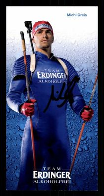 Michi Greis Autogrammkarte Original Signiert Biathlon ## BC G 30647