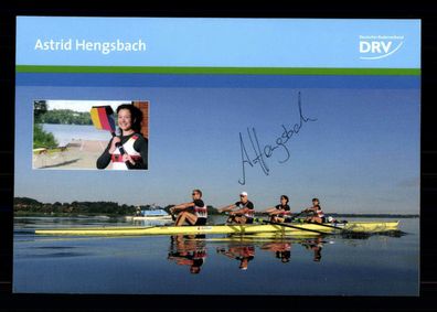 Astrid Hengsbach Autogrammkarte Original Signiert Rudern ## BC G 30663