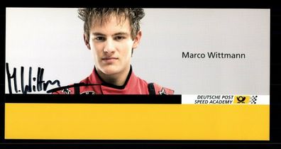 Marco Wittmann Autogrammkarte Original Signiert Motorsport ## BC G 30687