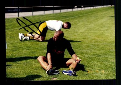 Stefan Reuter Borussia Dortmund FOTO Original Signiert + A 215292