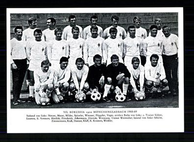 Borussia Mönchengladbach Mannschaftskarte 1968-69