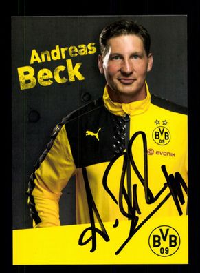 Andreas Beck Autogrammkarte Borussia Dortmund 2015-16 Original Sign + A 158633