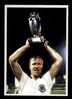Horst Hrubesch Autogrammkarte DFB Europameister 1980 Original Signiert