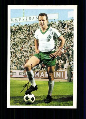Helmut Schimeczek Werder Bremen Bergmann Sammelbild 1968-69 Sign.