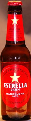 12 x Estrella Damm in der 0,33 Ltr. Flasche aus Barcelona