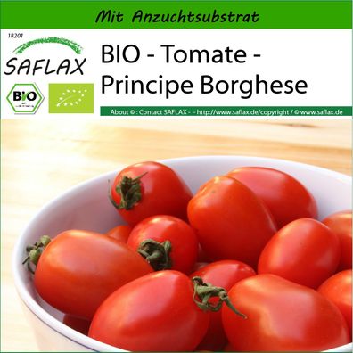 SAFLAX - BIO - Tomate - Principe Borghese - Solanum - 10 Samen