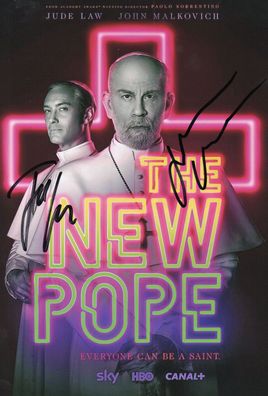The New Pope Cast Autogramm Jude Law John Malkovich